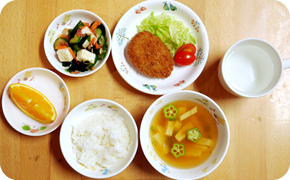 おいしい食事で心も体も元気いっぱい!の写真